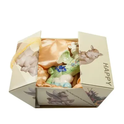 Интерьерная фигурка Pavone Pegasus with floral painting 11x9 см Зеленый (261866)