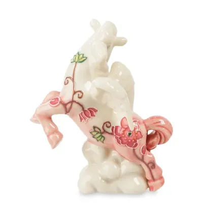 Интерьерная фигурка Pavone Pegasus with floral painting 11x9 см Розовый (261867)