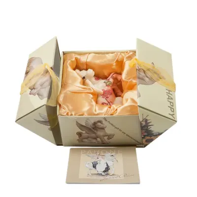 Интерьерная фигурка Pavone Pegasus with floral painting 11x9 см Розовый (261867)