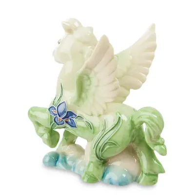Интерьерная фигурка Pavone Pegasus with floral painting 9.5 см Салатовый (261871)