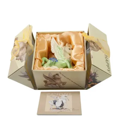 Интерьерная фигурка Pavone Pegasus with floral painting 9.5 см Салатовый (261871)