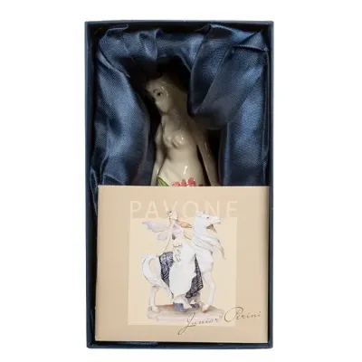 Інтер'єрна фігурка Pavone Lady on a walk 14.5 см Білий (261879)