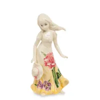 Интерьерная фигурка Pavone Lady on a walk 14.5 см Белый (261879)