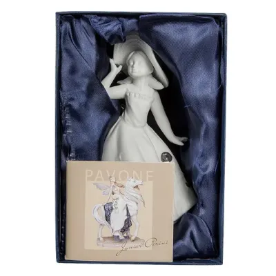 Интерьерная фигурка Pavone Lady in a hat 19 см Белый (261880)