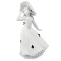 Інтер'єрна фігурка Pavone Lady in a hat 19 см Білий (261880)