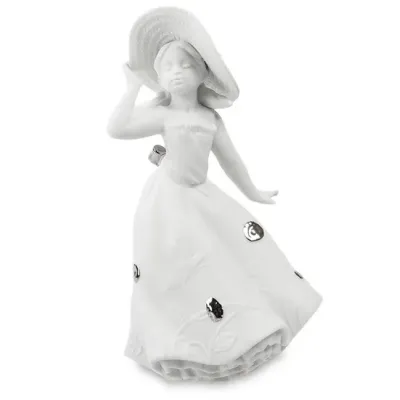 Интерьерная фигурка Pavone Lady in a hat 19 см Белый (261880)