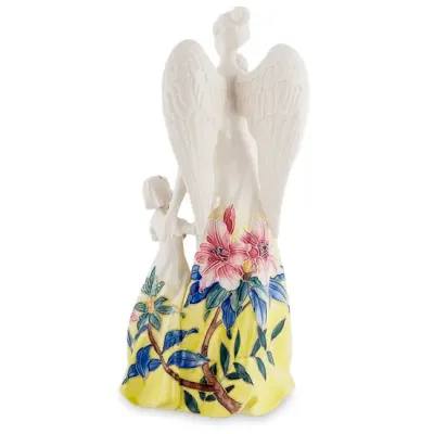 Інтер'єрна фігурка Pavone Angel with children 30 см Білий (261885) Інтер'єрна фігурка Pavone Angel with children 30 см Білий (261885)