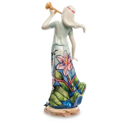 Интерьерная фигурка Pavone Girl with a pipe 25 см Голубой (261891) Интерьерная фигурка Pavone Girl with a pipe 25 см Голубой (261891)