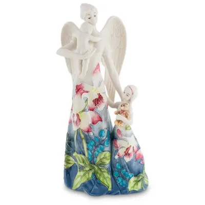 Интерьерная фигурка Pavone Angel with children 30 см Голубой (261897)