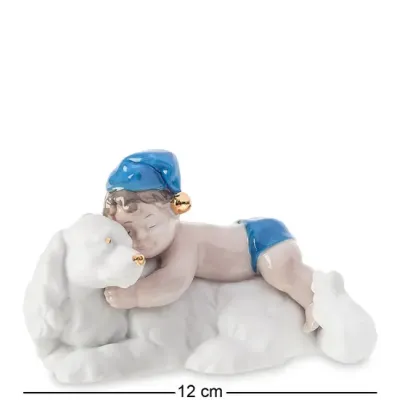 Фигурка интерьерная Pavone Boy with a dog 12 см Белый (261913) Фигурка интерьерная Pavone Boy with a dog 12 см Белый (261913)