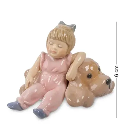 Фигурка интерьерная Pavone Girl with a dog 6x8 см Белый (261914) Фигурка интерьерная Pavone Girl with a dog 6x8 см Белый (261914)
