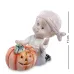 Інтер'єрна фігурка Pavone Boy with pumpkin 11 см Білий (261915)