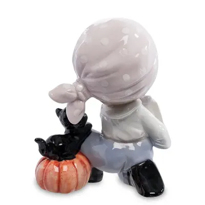 Интерьерная фигурка Pavone Boy with a pumpkin 12 см Белый (261922) Интерьерная фигурка Pavone Boy with a pumpkin 12 см Белый (261922)
