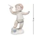 Интерьерная фигурка Pavone Boy with a plane 14 см Белый (261923)