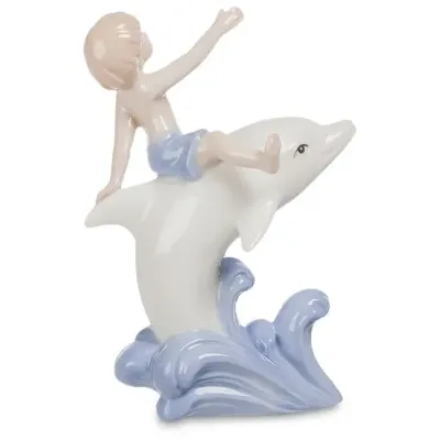 Інтер'єрна фігурка Pavone Boy in the dolphinarium 12.5 см Блакитний (261928)