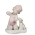 Інтер'єрна фігурка Pavone Girl with puppy 11.5 см Білий (261939)