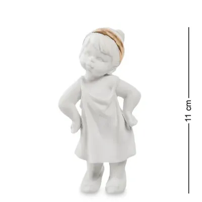 Інтер'єрна фігурка Pavone Girl with headband 11 см Білий (261941)