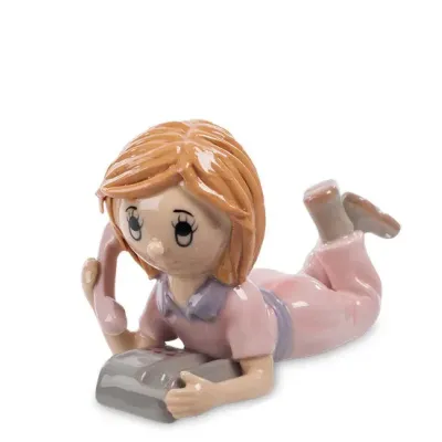 Интерьерная фигурка Pavone Teenage Girl 12x7 см Розовый (261946)