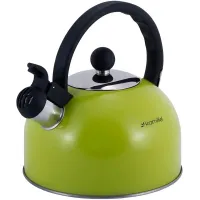 Чайник для плиты Young Leaf из нержавеющей стали 2,5л green Kamille DP262105 Чайник для плиты Young Leaf из нержавеющей стали 2,5л green Kamille DP262105