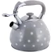 Чайник для плити  із нержавіючої сталі 3л Grey with white polka dots
 Kamille DP262109