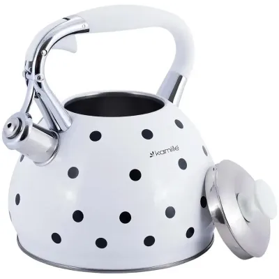 Чайник для плити із нержавіючої сталі 3л white with black polka dots
Kamille DP262110 Чайник для плити із нержавіючої сталі 3л white with black polka dots
Kamille DP262110