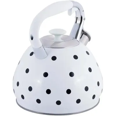 Чайник для плити із нержавіючої сталі 3л white with black polka dots
Kamille DP262110 Чайник для плити із нержавіючої сталі 3л white with black polka dots
Kamille DP262110