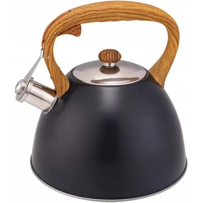 Чайник для плити з нержавіючої сталі 3л black Kamille DP262113