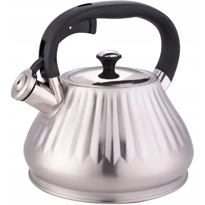 Чайник для плити Whistling Kettle Marshmallow 3л із нержавіючої сталі 3л silver Kamille DP262115