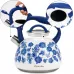Чайник для плити Flower field із нержавіючої сталі 2,7л white with blue Kamille DP262118 Чайник для плити Flower field із нержавіючої сталі 2,7л white with blue Kamille DP262118