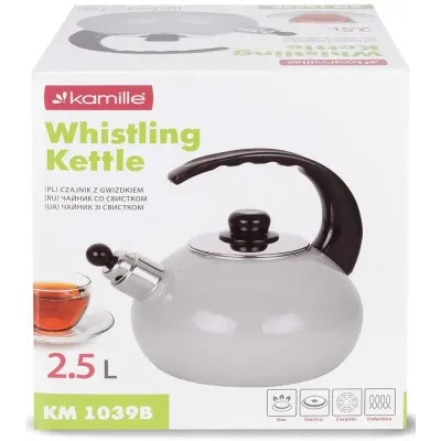 Чайник для плиты Boiling Water 2,5л beige Kamille DP262128 Чайник для плиты Boiling Water 2,5л beige Kamille DP262128