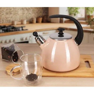 Чайник для плиты Boiling Water 2,5л pink Kamille DP262132