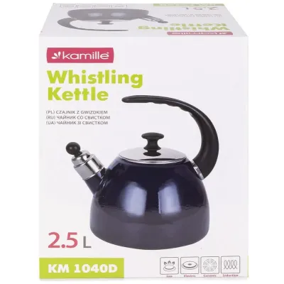 Чайник для плити Boiling Water 2,5л blue Kamille DP262134 Чайник для плити Boiling Water 2,5л blue Kamille DP262134