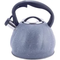 Чайник для плити Grey Marble з нержавіючої сталі 3л Kamille DP262136 Чайник для плити Grey Marble з нержавіючої сталі 3л Kamille DP262136