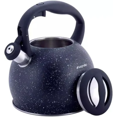 Чайник для плити Black Granite із нержавіючої сталі 3л Kamille DP262137