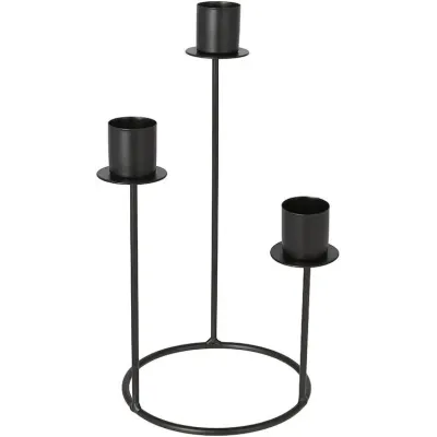 Декоративный подсвечник Bona 12х12х24 см Black (DP262392)