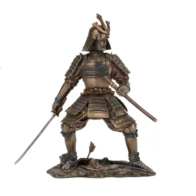 Интерьерная фигурка Veronese Samurai with katanas 23x21 см Коричневый (262705)