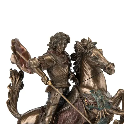 Інтер'єрна фігурка Veronese StGeorge the Victorious 25x25 см Коричневий (262707) Інтер'єрна фігурка Veronese StGeorge the Victorious 25x25 см Коричневий (262707)