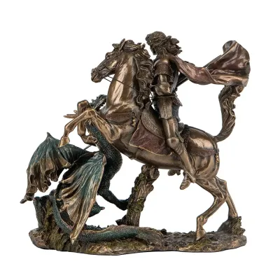Інтер'єрна фігурка Veronese StGeorge the Victorious 25x25 см Коричневий (262707) Інтер'єрна фігурка Veronese StGeorge the Victorious 25x25 см Коричневий (262707)