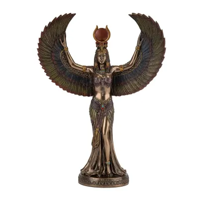 Інтер'єрна фігурка Veronese Goddess of fertility Isis 33x25 см Коричневий (262709) Інтер'єрна фігурка Veronese Goddess of fertility Isis 33x25 см Коричневий (262709)