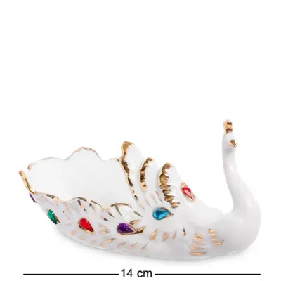 Декоративная статуэтка Sabefet Peacock 14 см Белый (262777)