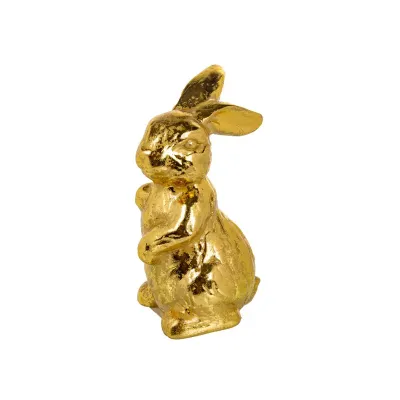Интерьерная фигурка Sabefet Golden Rabbit 18 см Золотистый (262833)