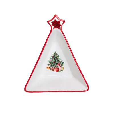 Салатниця YIWU Christmas 14.5x12 см Червоно-білий (HP-SD-3)
