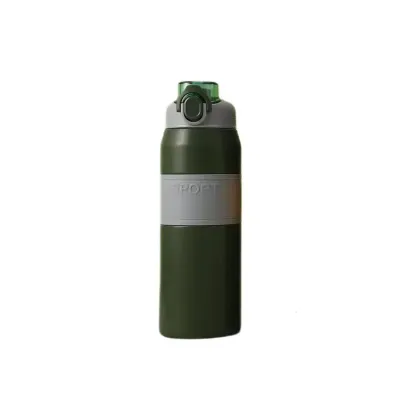 Термос з мундштуком та ручкою YIWU Sport 800 мл Зелений (HP-14-6GR)