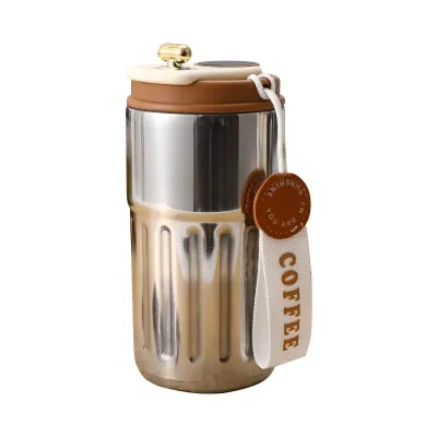 Термочашка с датчиком температуры YIWU Coffee 500 мл Коричневый (HP-14-10BR)