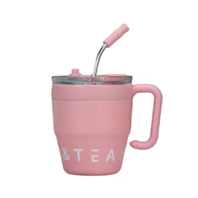 Термочашка с трубочкой и двойным открыванием YIWU Coffee & Tea 480 мл Розовый (HP-14-23P) Термочашка с трубочкой и двойным открыванием YIWU Coffee & Tea 480 мл Розовый (HP-14-23P)