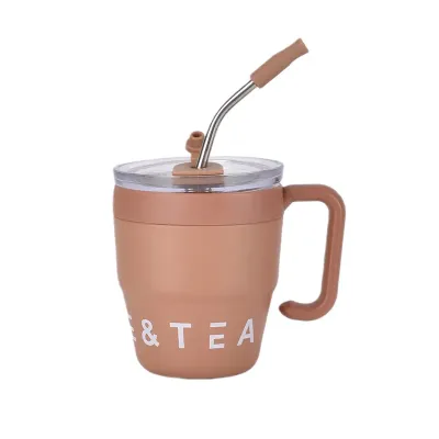 Термочашка с трубочкой и двойным открыванием YIWU Coffee & Tea 480 мл Коричневый (HP-14-23BR) Термочашка с трубочкой и двойным открыванием YIWU Coffee & Tea 480 мл Коричневый (HP-14-23BR)