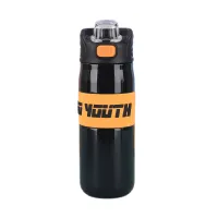 Термос спортивний з мундштуком YIWU To Youth 680 мл Чорний (HP-14-54B)