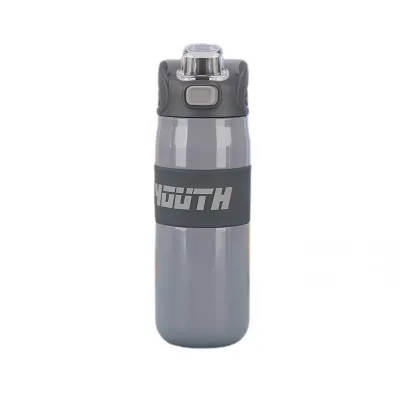 Термос спортивный с мундштуком YIWU To Youth 680 мл Серый (HP-14-54G)