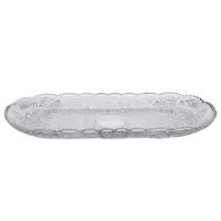 Блюдо для закусок YIWU Lirmartur 33.5x15x2 см Прозорий (HP-YH-25) Блюдо для закусок YIWU Lirmartur 33.5x15x2 см Прозорий (HP-YH-25)