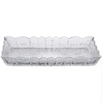 Блюдо для закусок YIWU Lirmartur 28.6x16.5x3 см Прозорий (HP-YH-26)